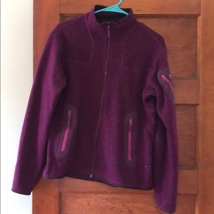 Arcteryx fleece jacket cranberry